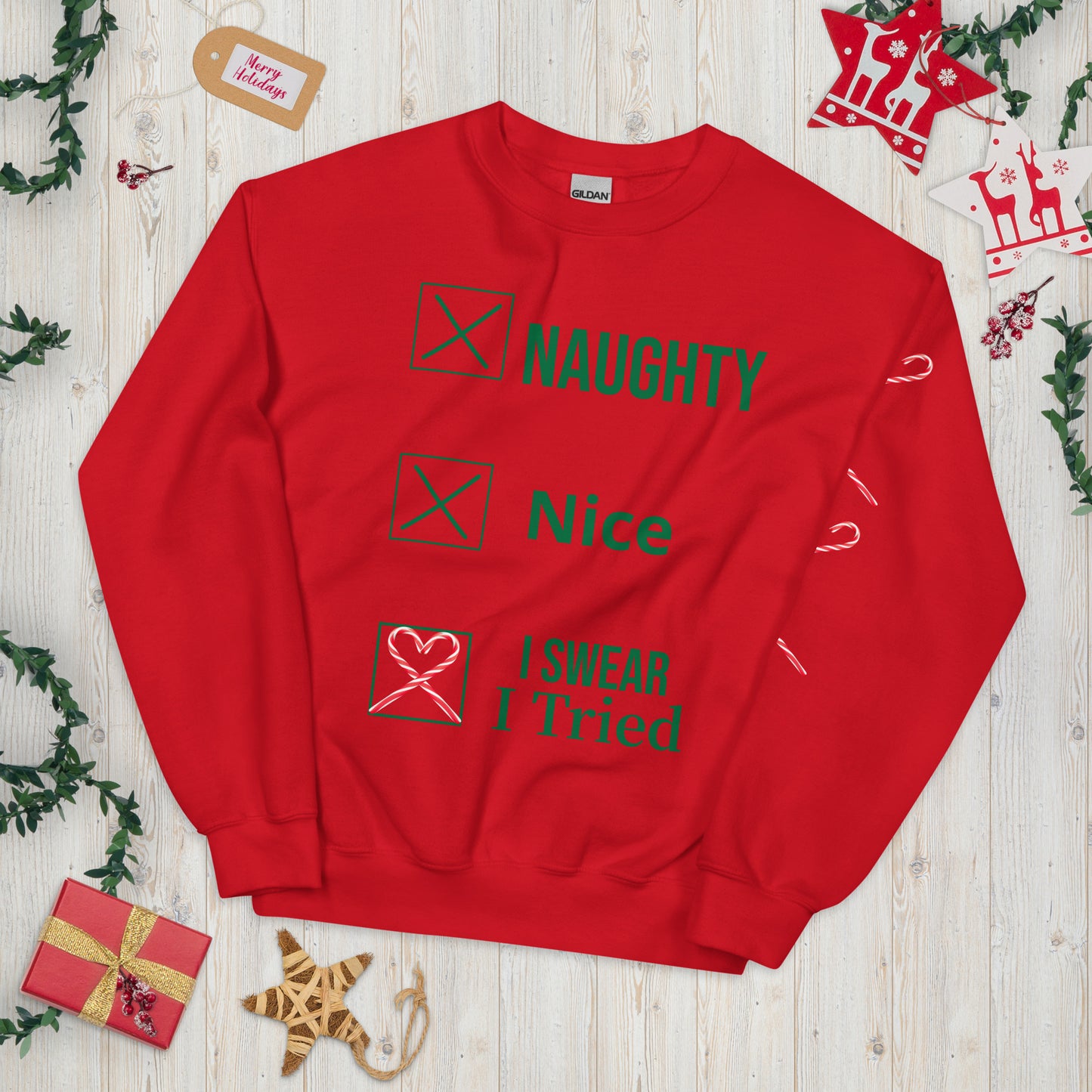Naughty or Nice Unisex Sweatshirt