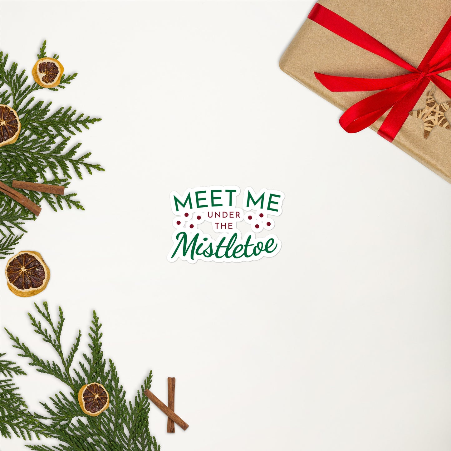 Mistletoe Bubble-free stickers