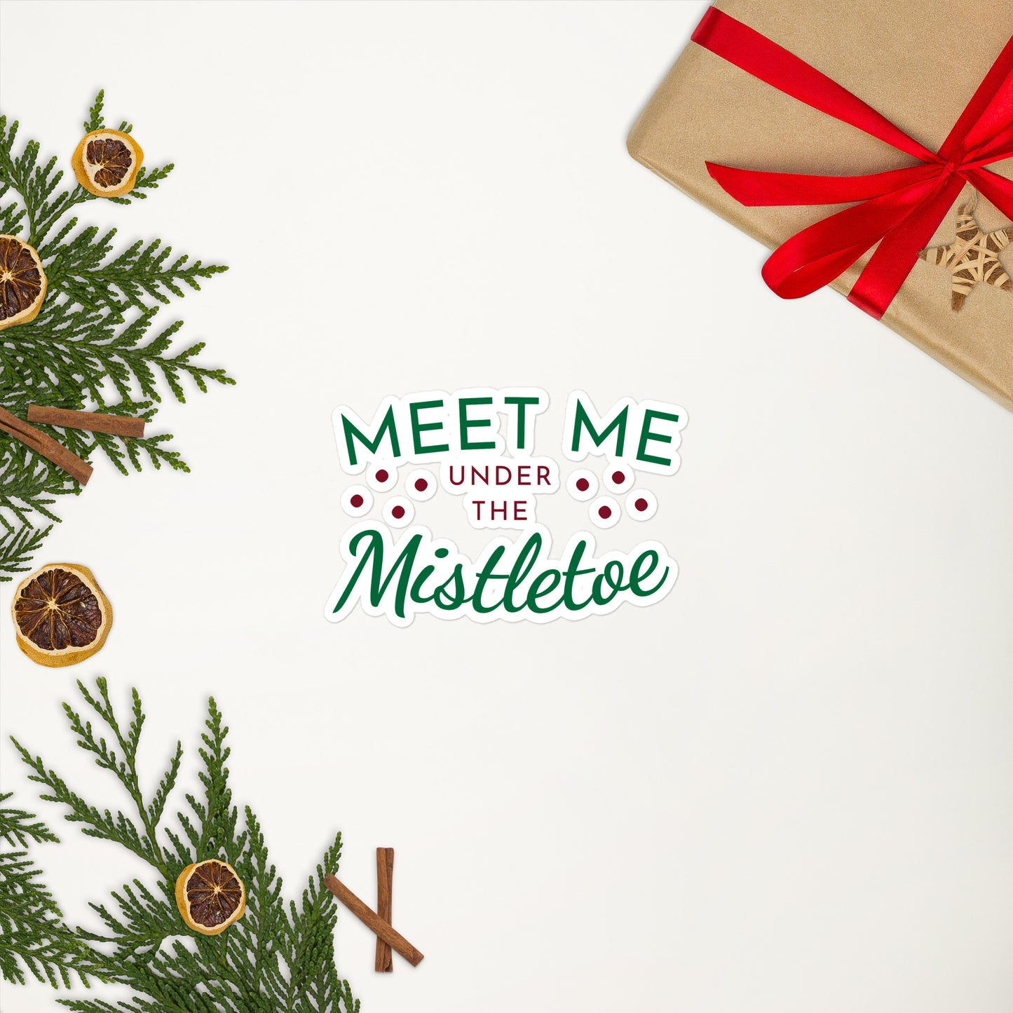 Mistletoe Bubble-free stickers