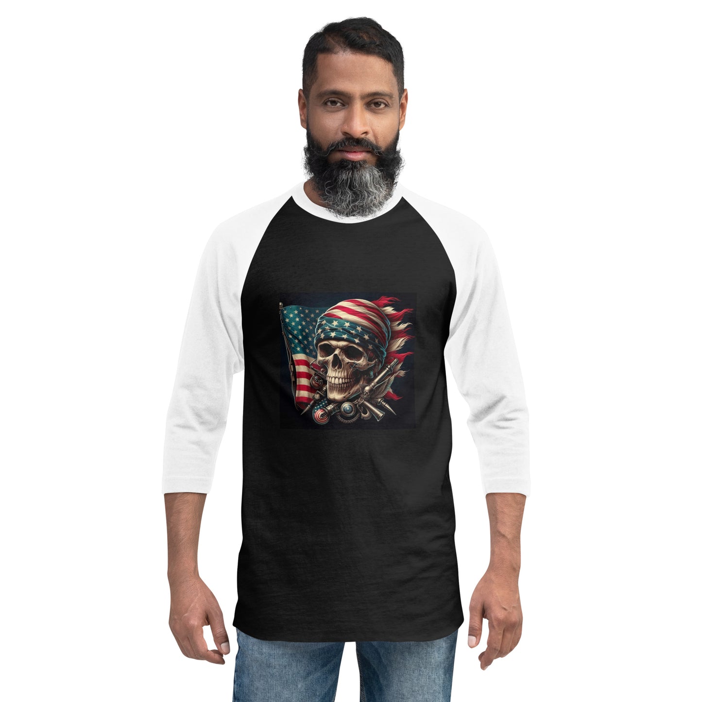 3/4 sleeve raglan shirt