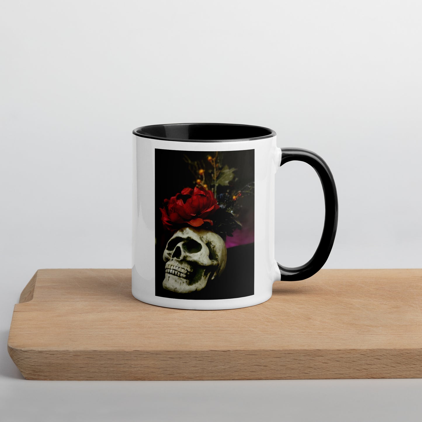 Skull Mug with Color Inside