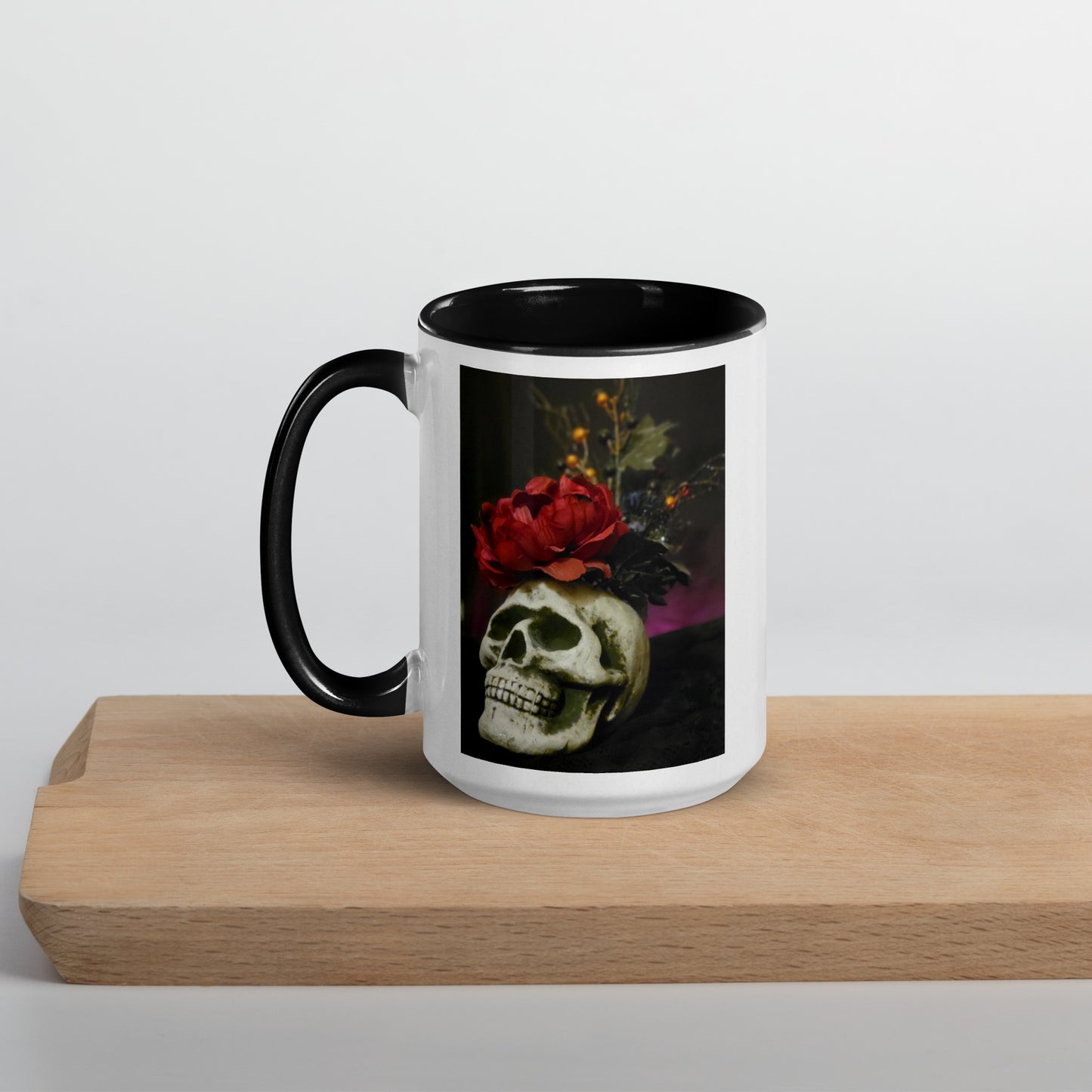 Skull Mug with Color Inside