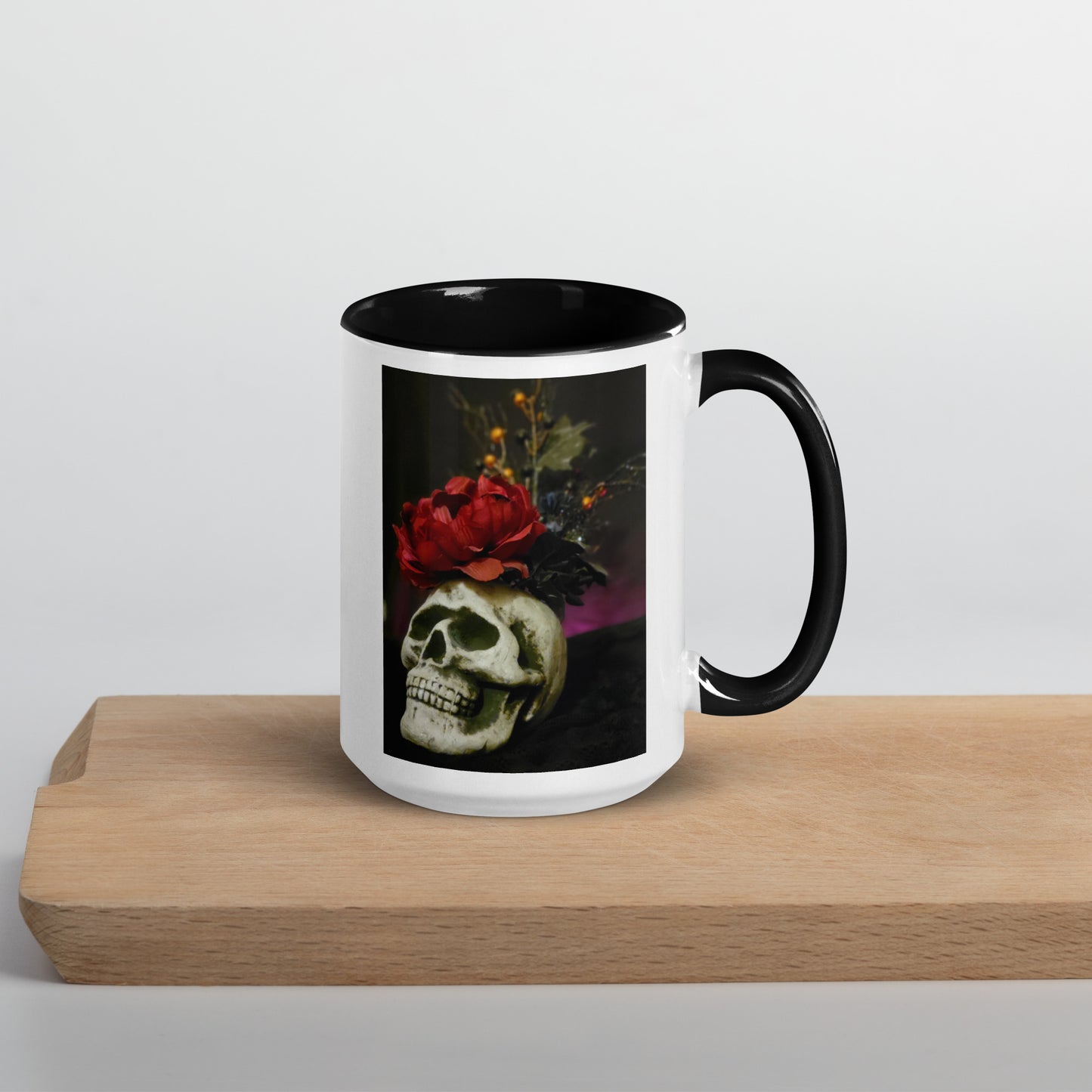 Skull Mug with Color Inside