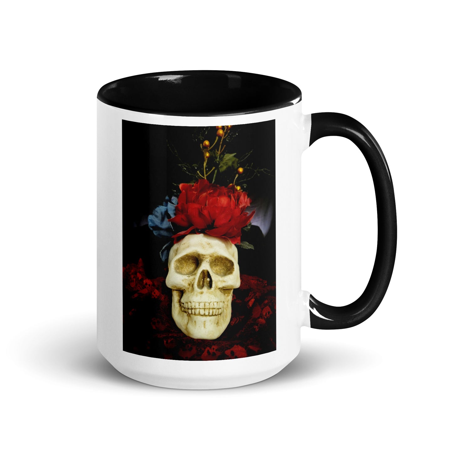 Skull Mug with Color Inside