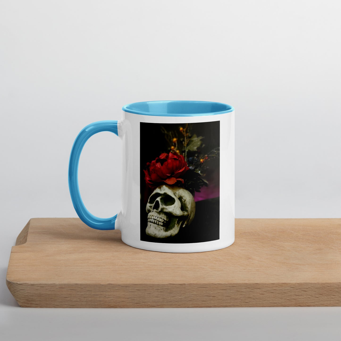 Skull Mug with Color Inside