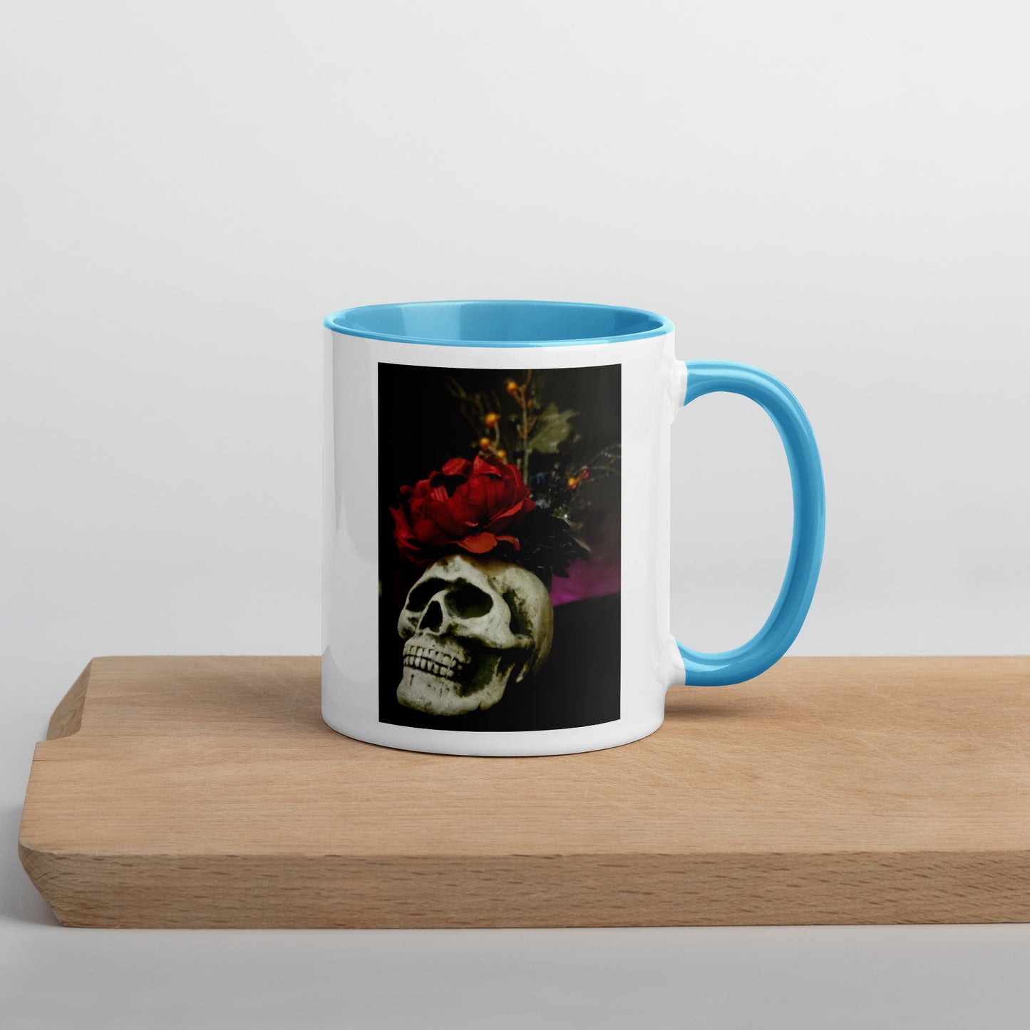 Skull Mug with Color Inside