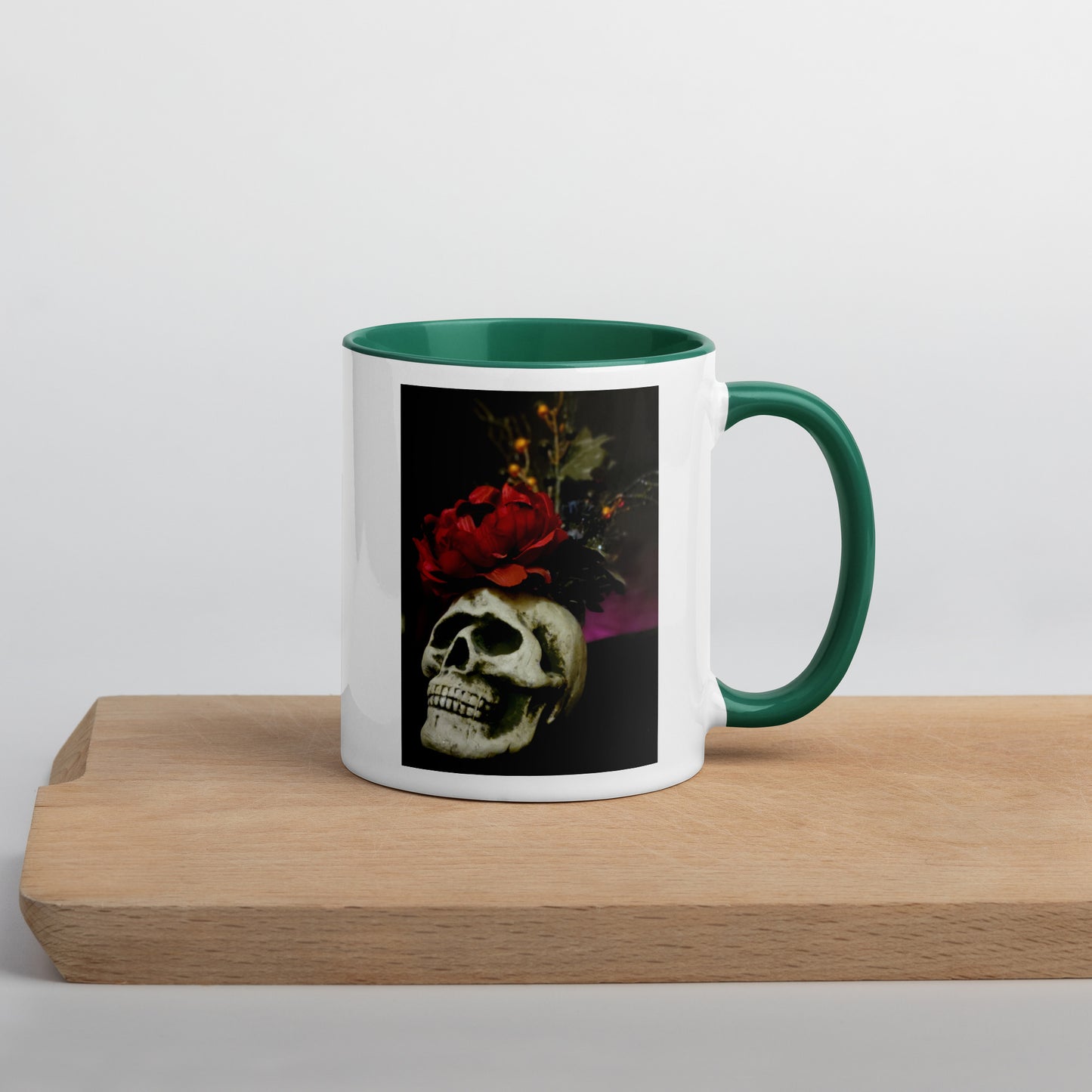 Skull Mug with Color Inside