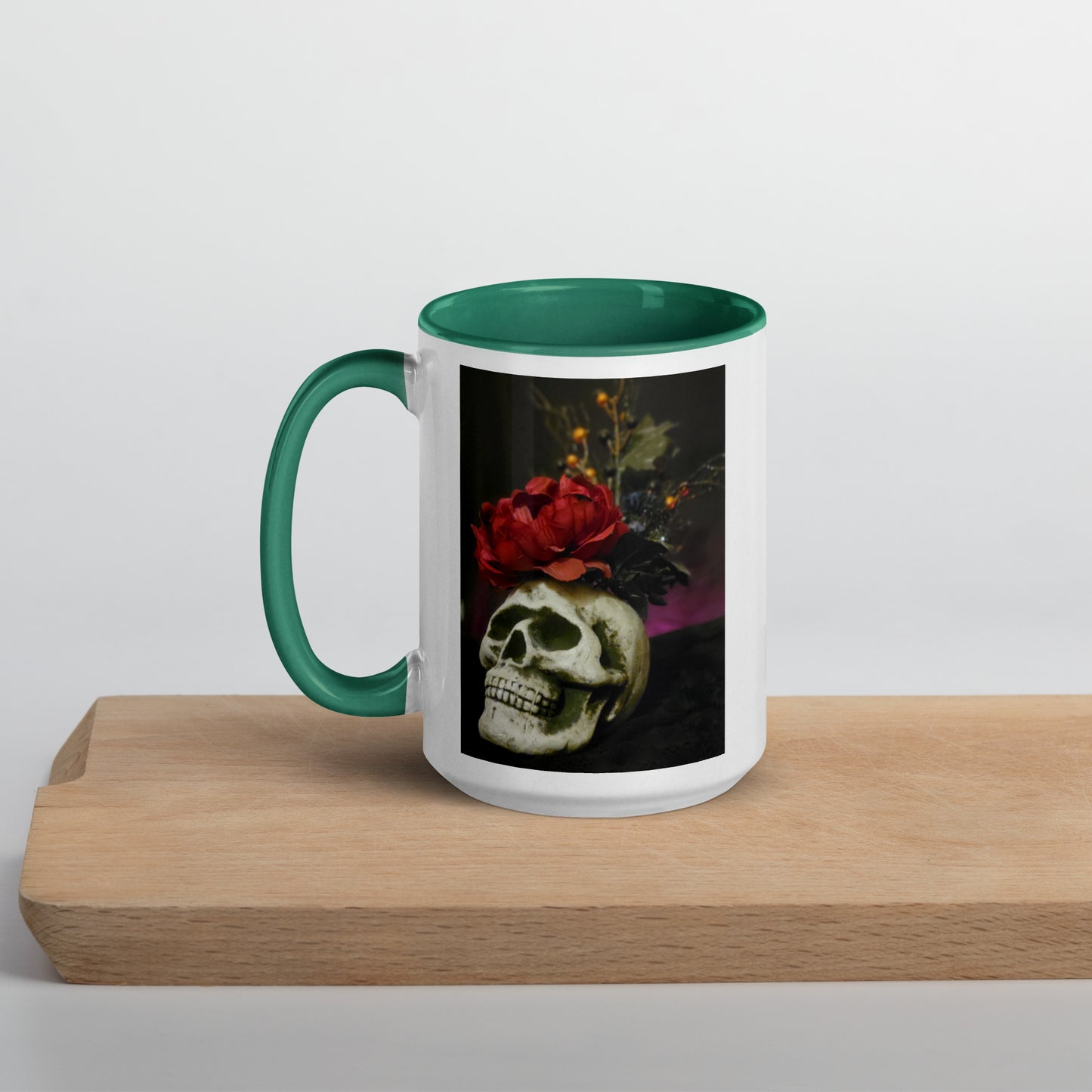 Skull Mug with Color Inside