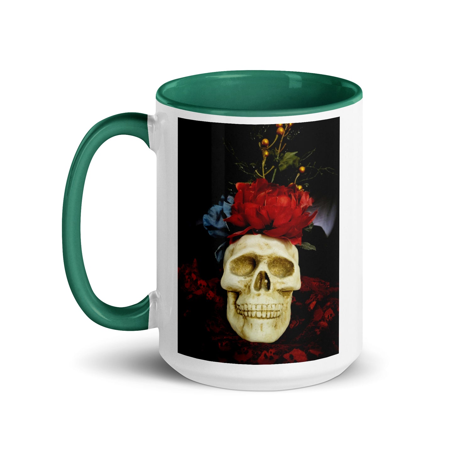 Skull Mug with Color Inside