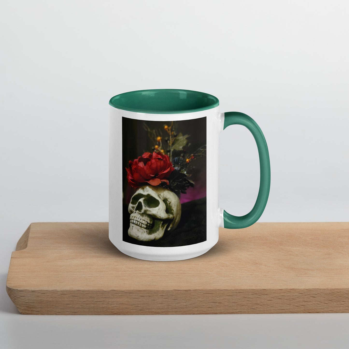 Skull Mug with Color Inside