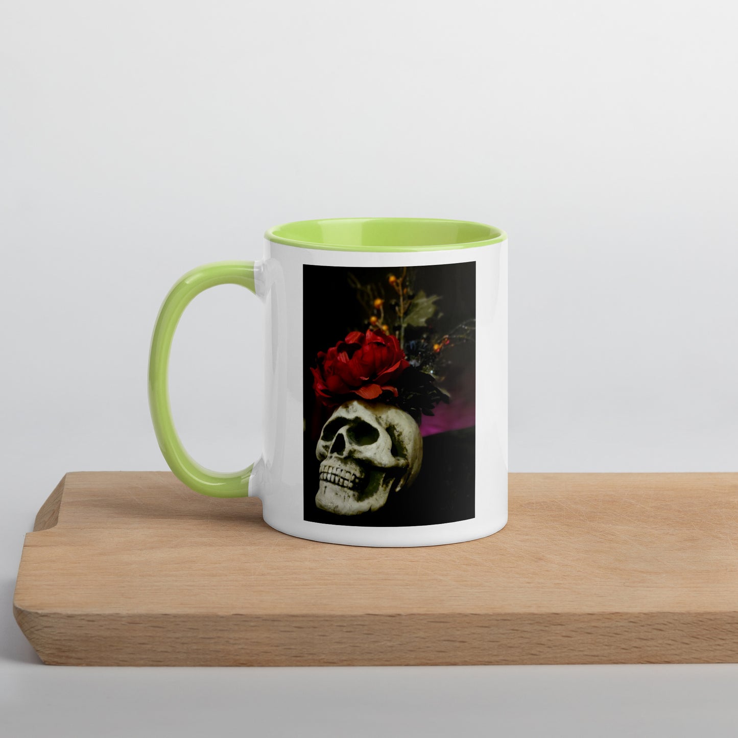 Skull Mug with Color Inside