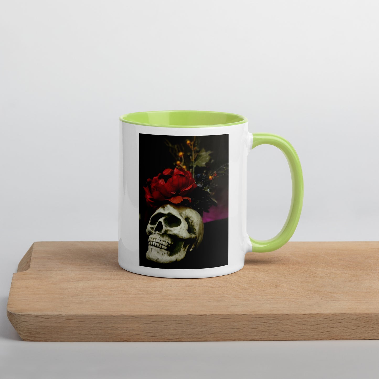 Skull Mug with Color Inside