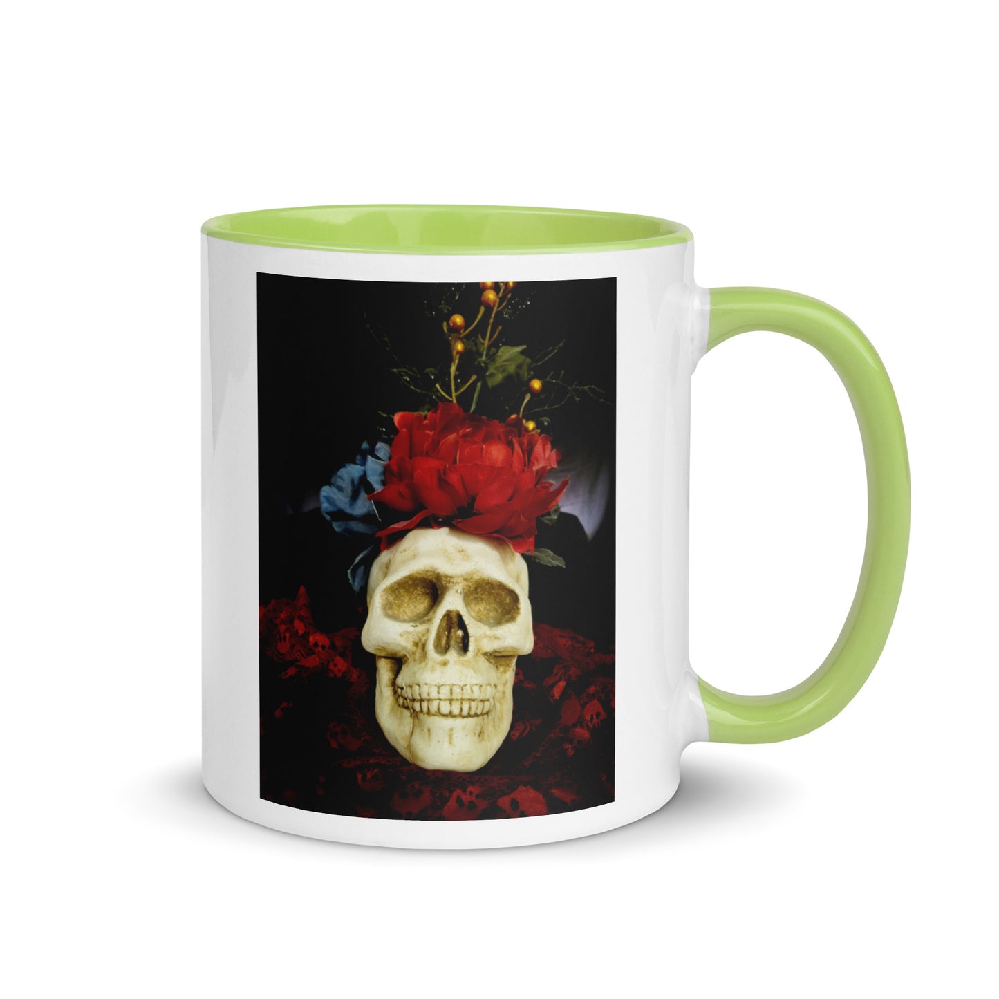 Skull Mug with Color Inside