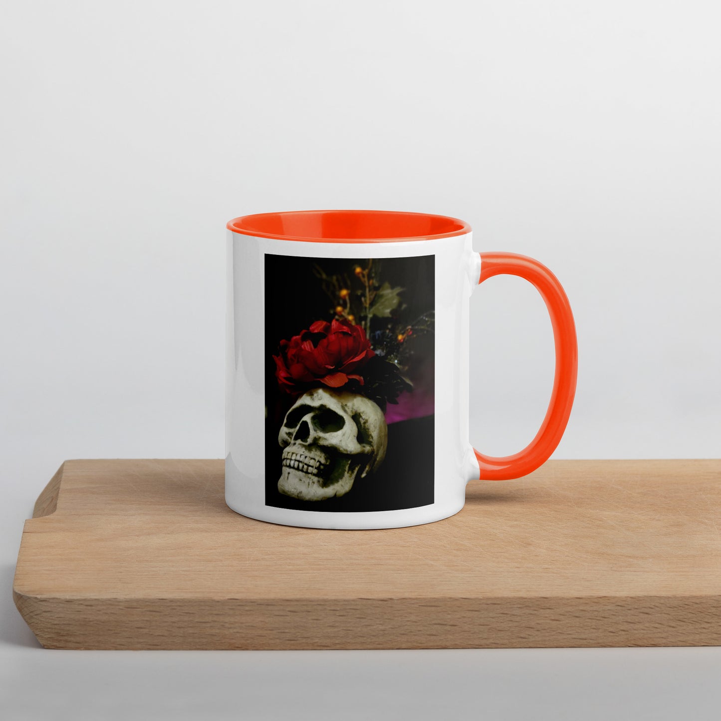 Skull Mug with Color Inside