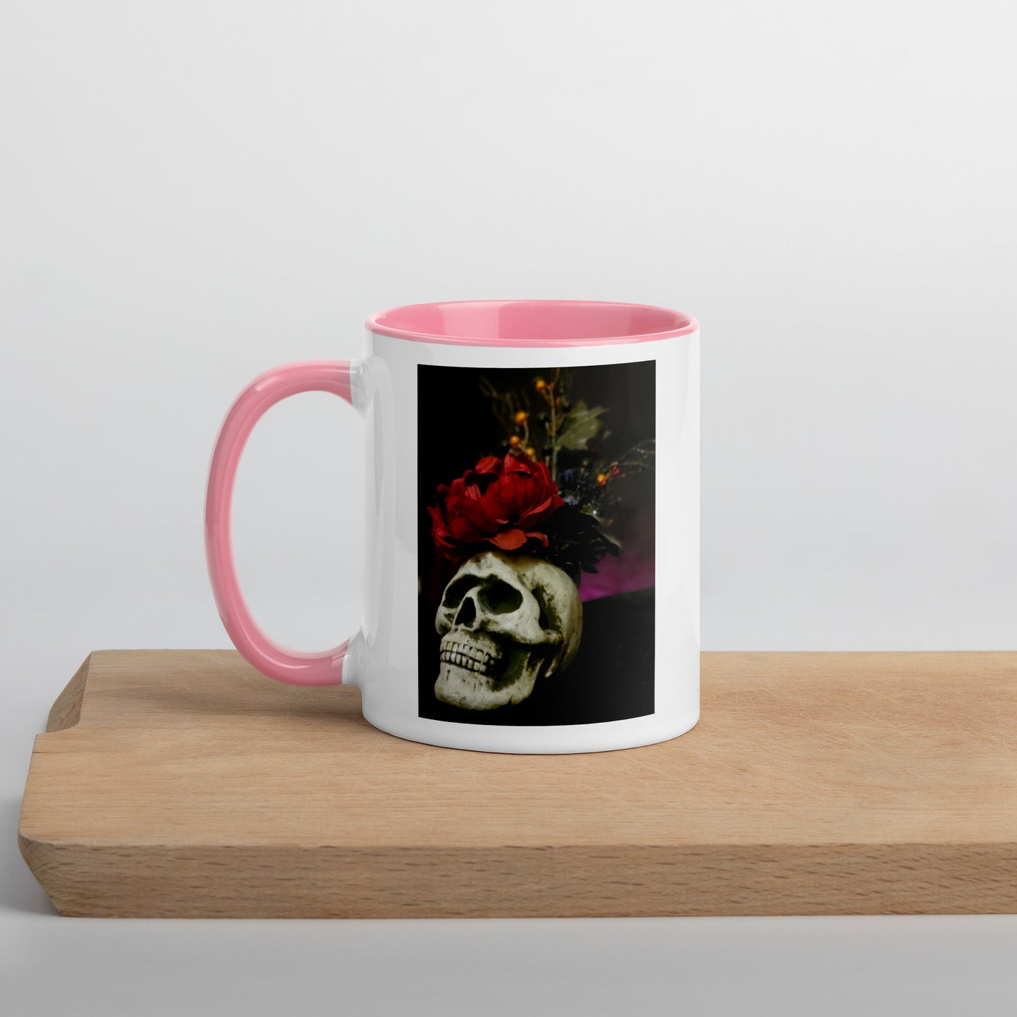 Skull Mug with Color Inside