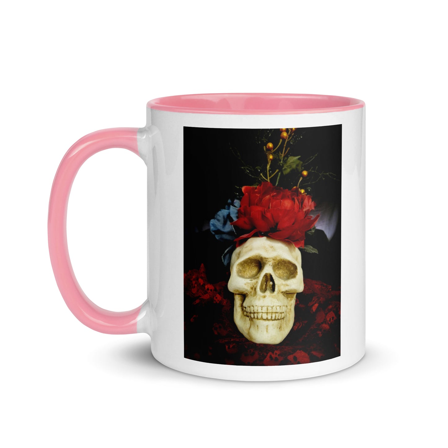 Skull Mug with Color Inside