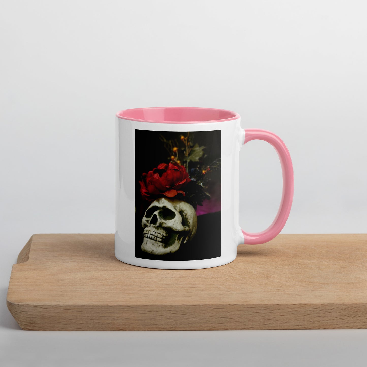 Skull Mug with Color Inside