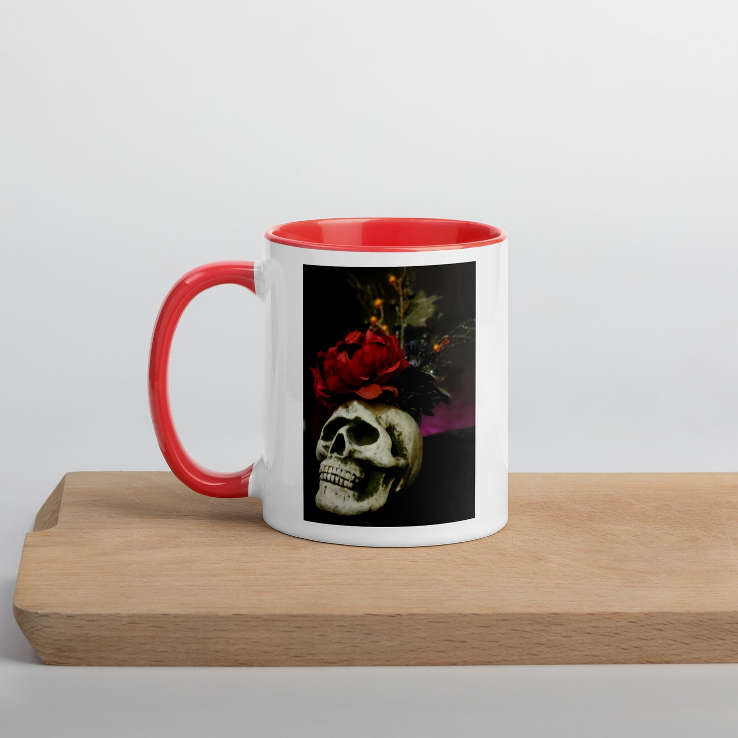 Skull Mug with Color Inside