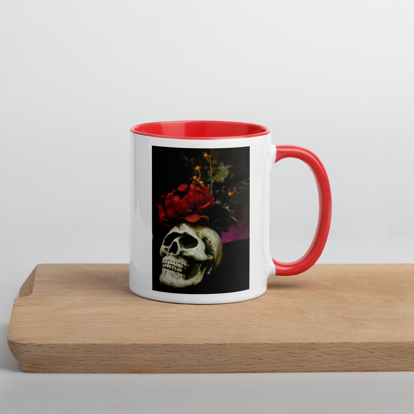 Skull Mug with Color Inside