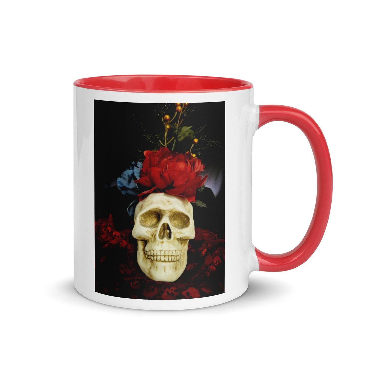 Skull Mug with Color Inside