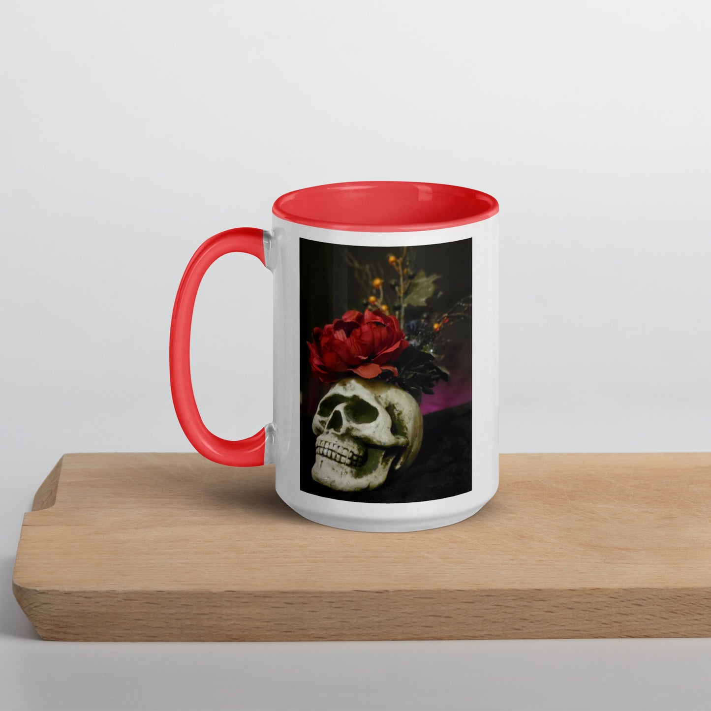 Skull Mug with Color Inside