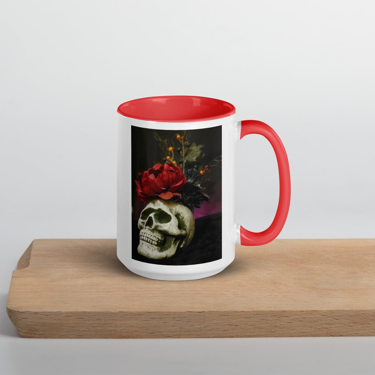 Skull Mug with Color Inside