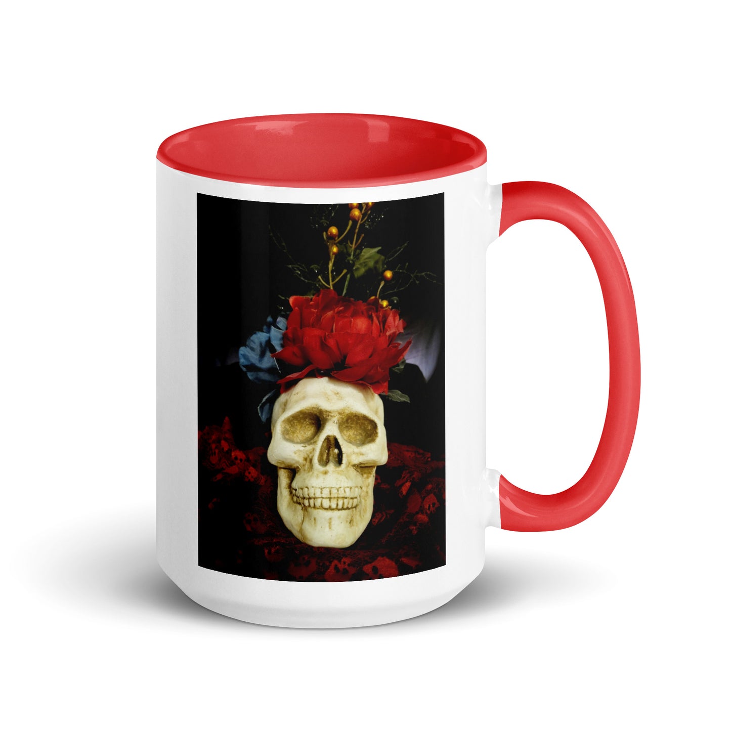 Skull Mug with Color Inside