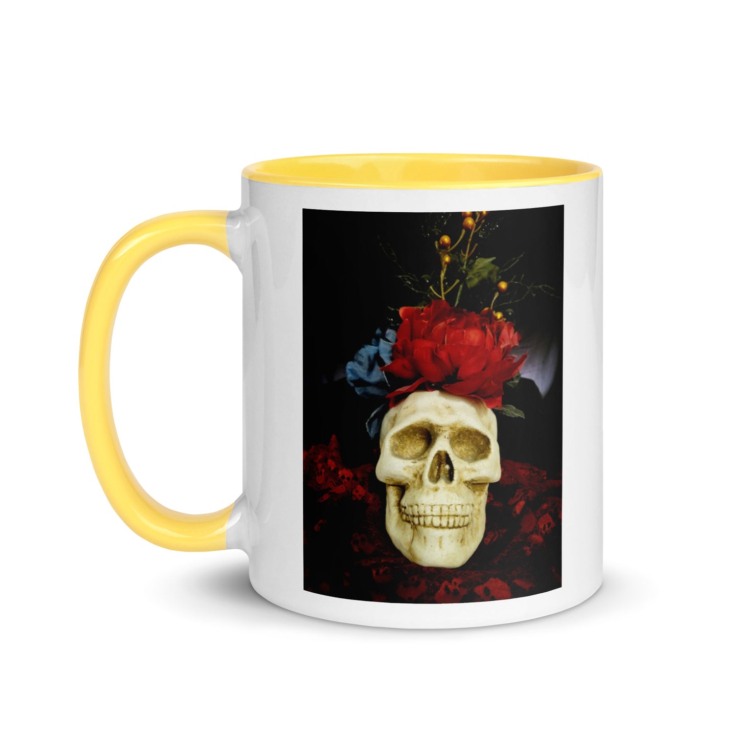 Skull Mug with Color Inside