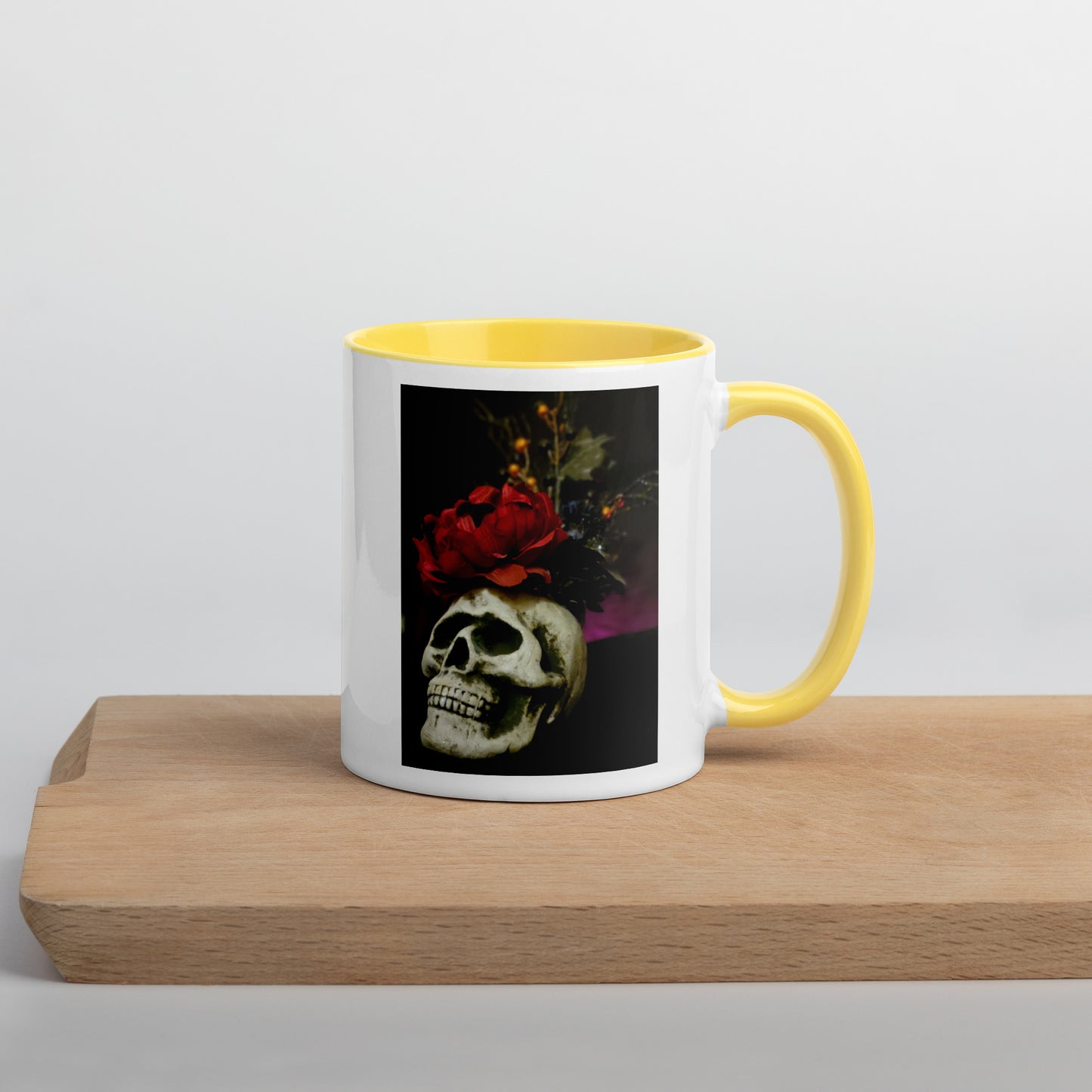 Skull Mug with Color Inside