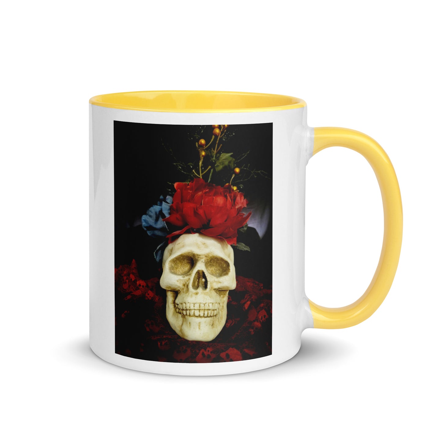 Skull Mug with Color Inside