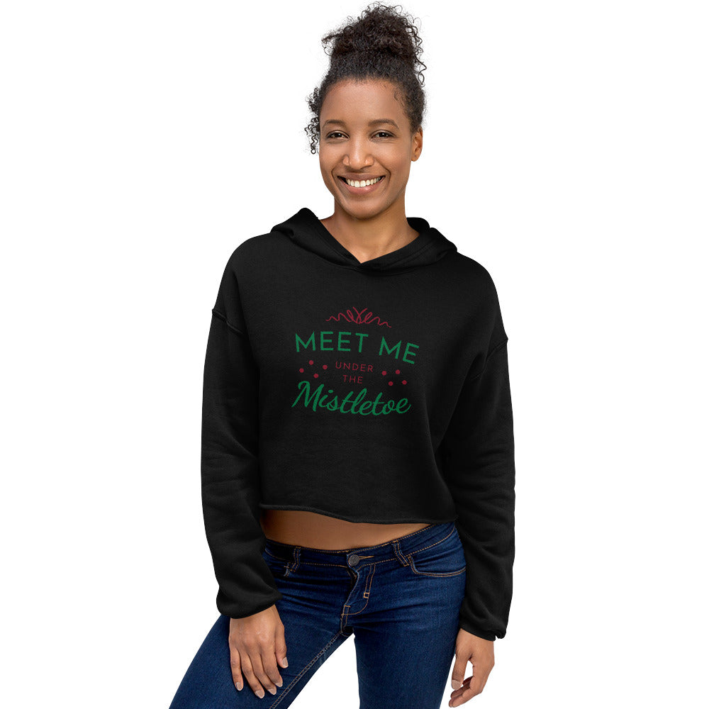 Mistletoe Crop Hoodie