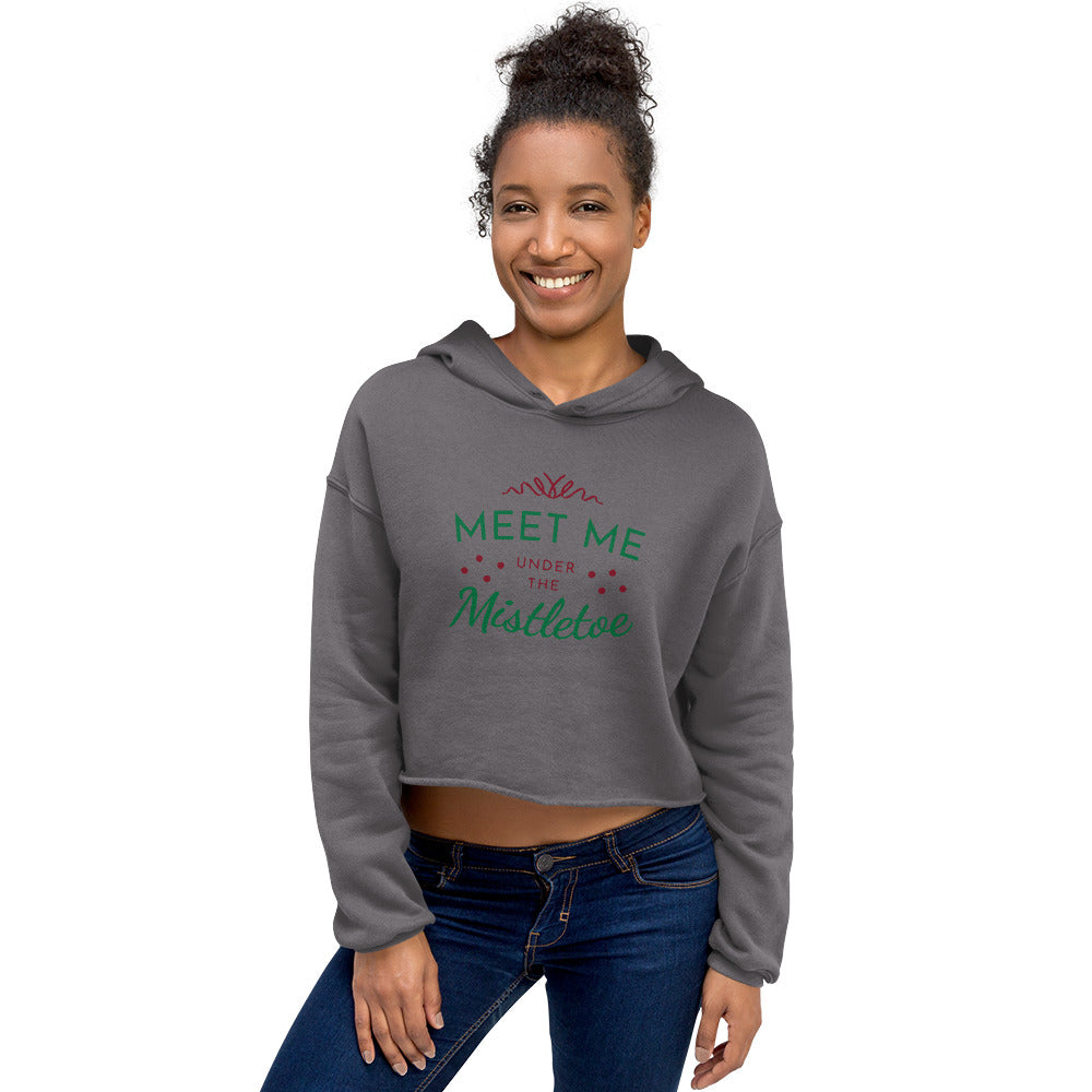 Mistletoe Crop Hoodie